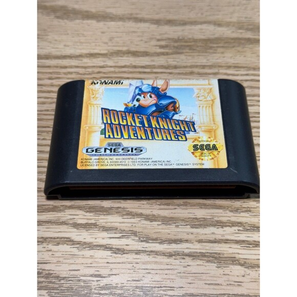 Rocket Knight Adventures (Sega Genesis, 1993) Genuine Catridge Tested - Picture 1 of 3